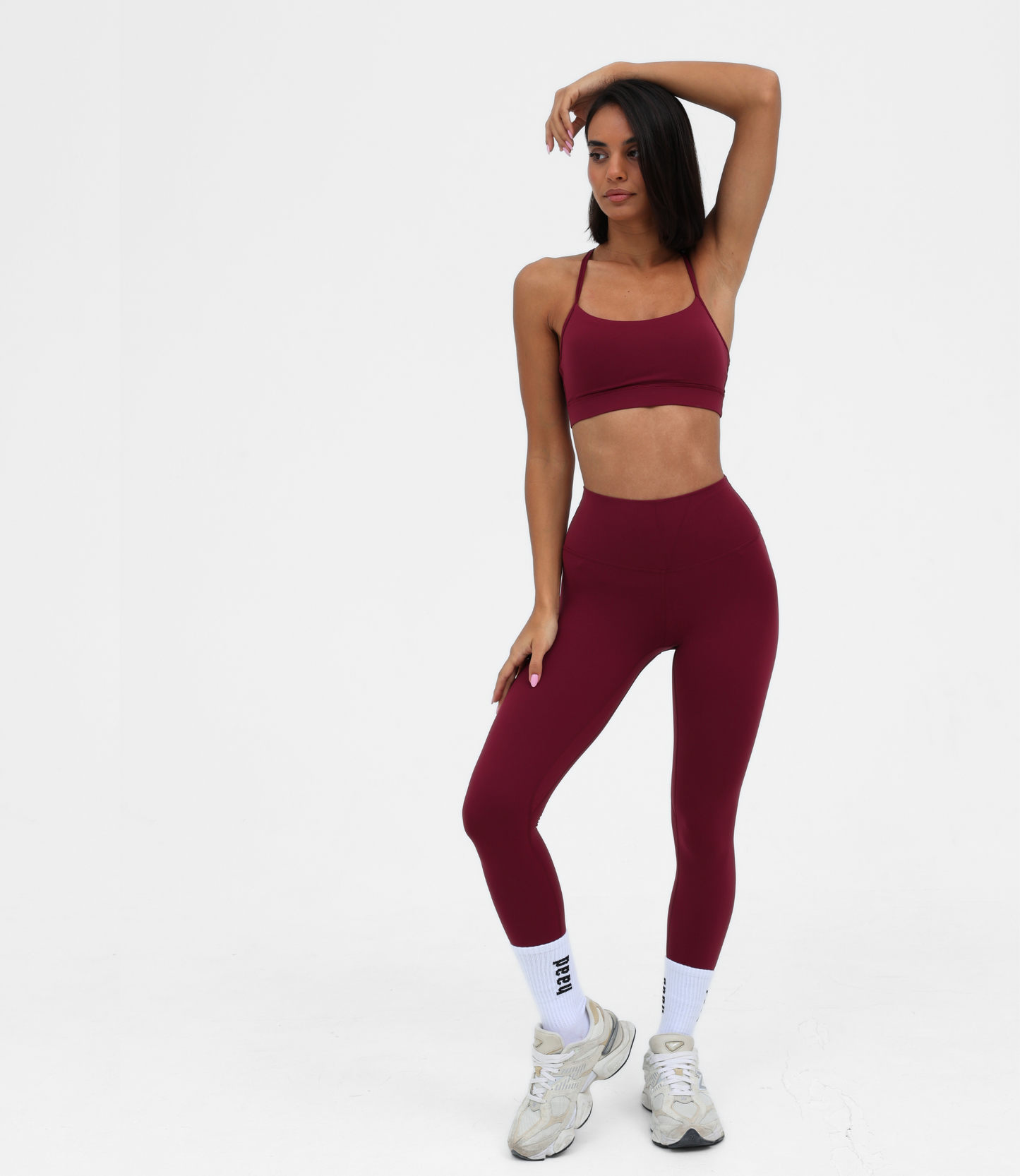 Sculpt Freedom Crop, Dark Cherry