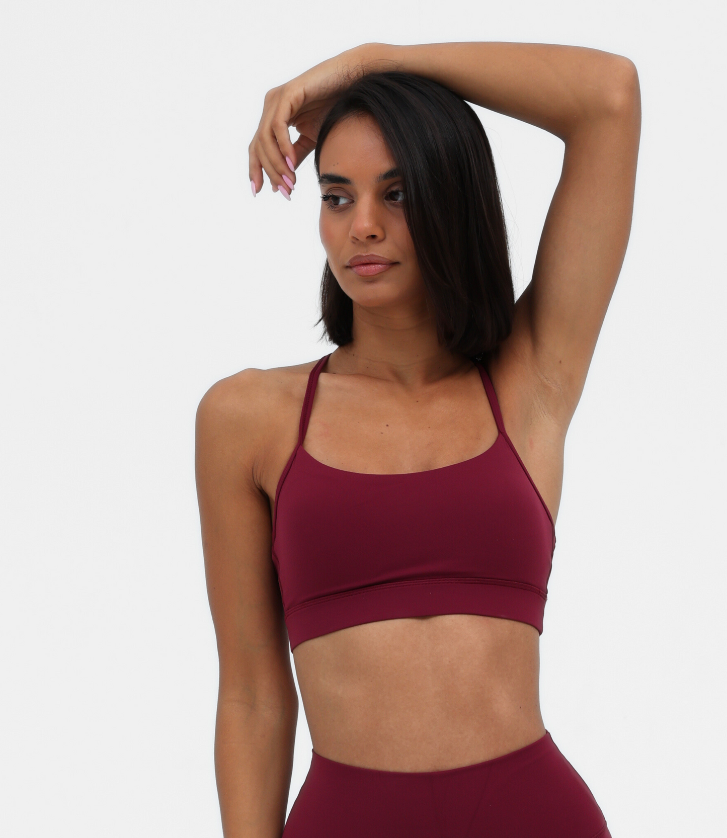 Sculpt Freedom Crop, Dark Cherry
