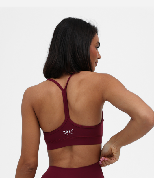 Sculpt Freedom Crop, Dark Cherry