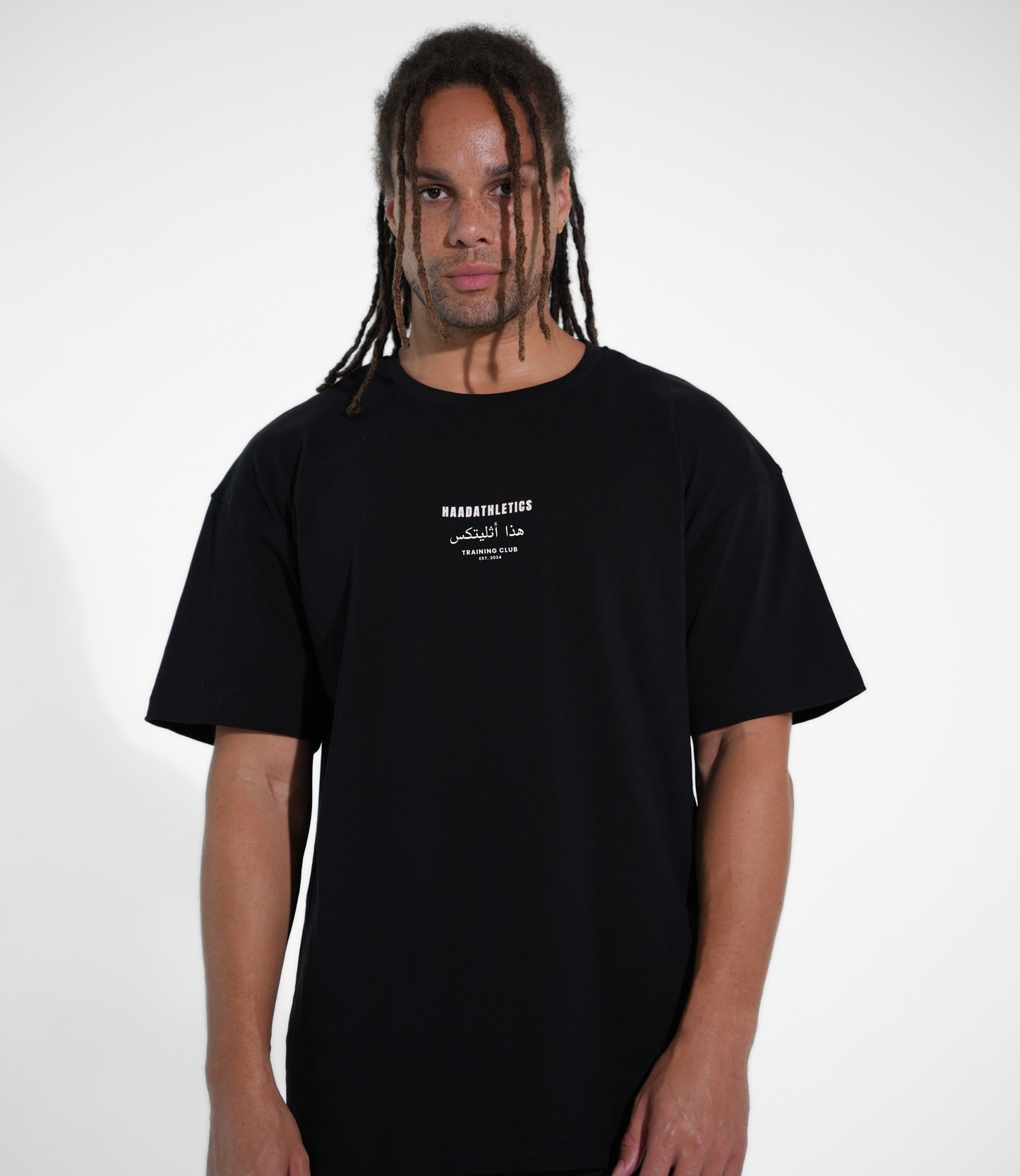Arabic Power Tee - Men's Oversized, Black