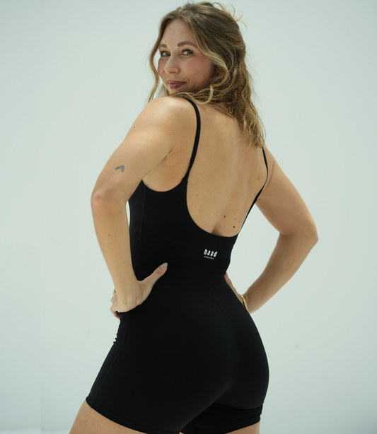 Sculpt Playsuit, Black