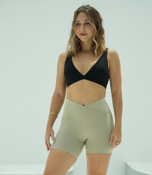 Essential V Shorts, Almond