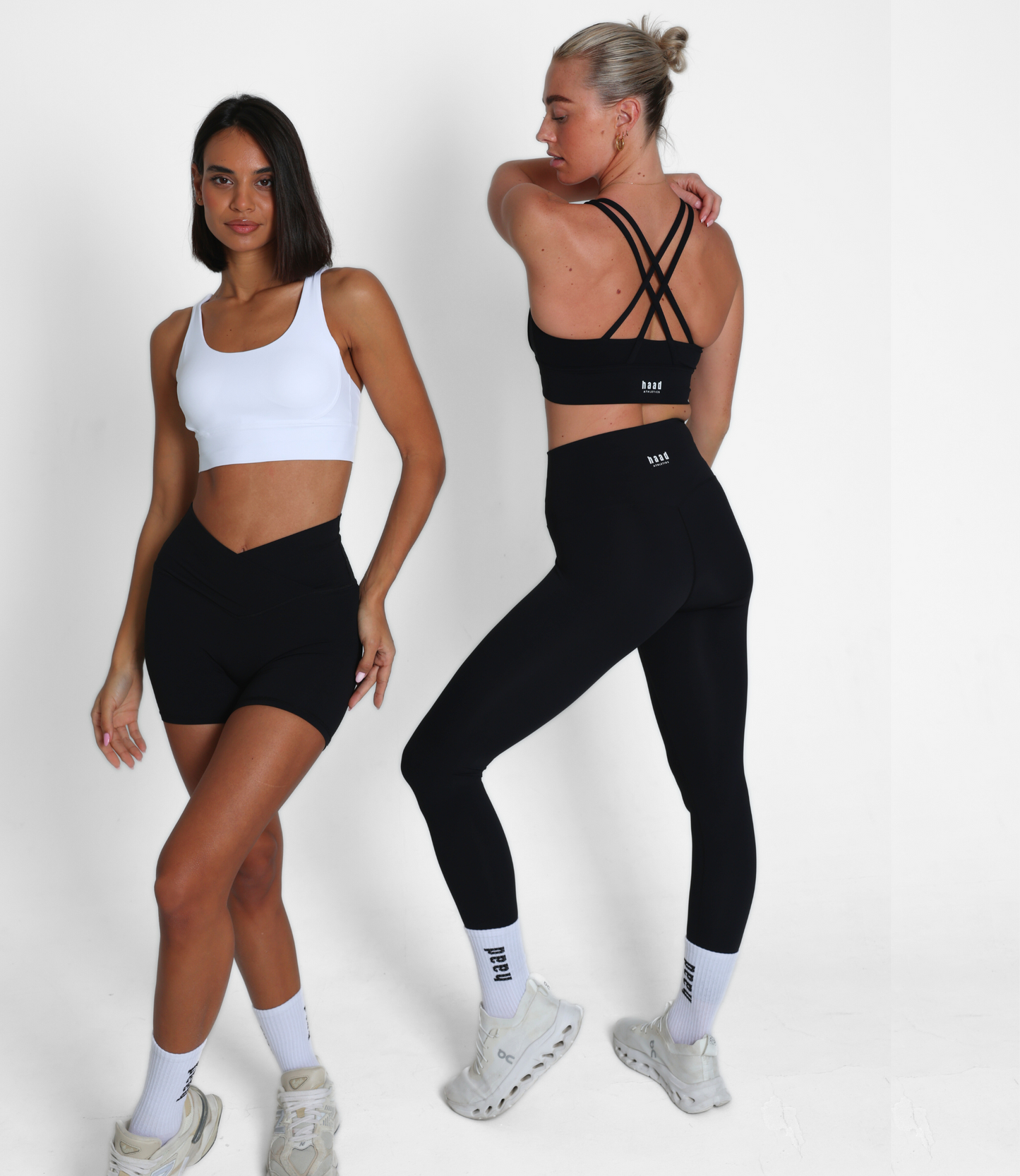 Essential Cross Back Bra, White