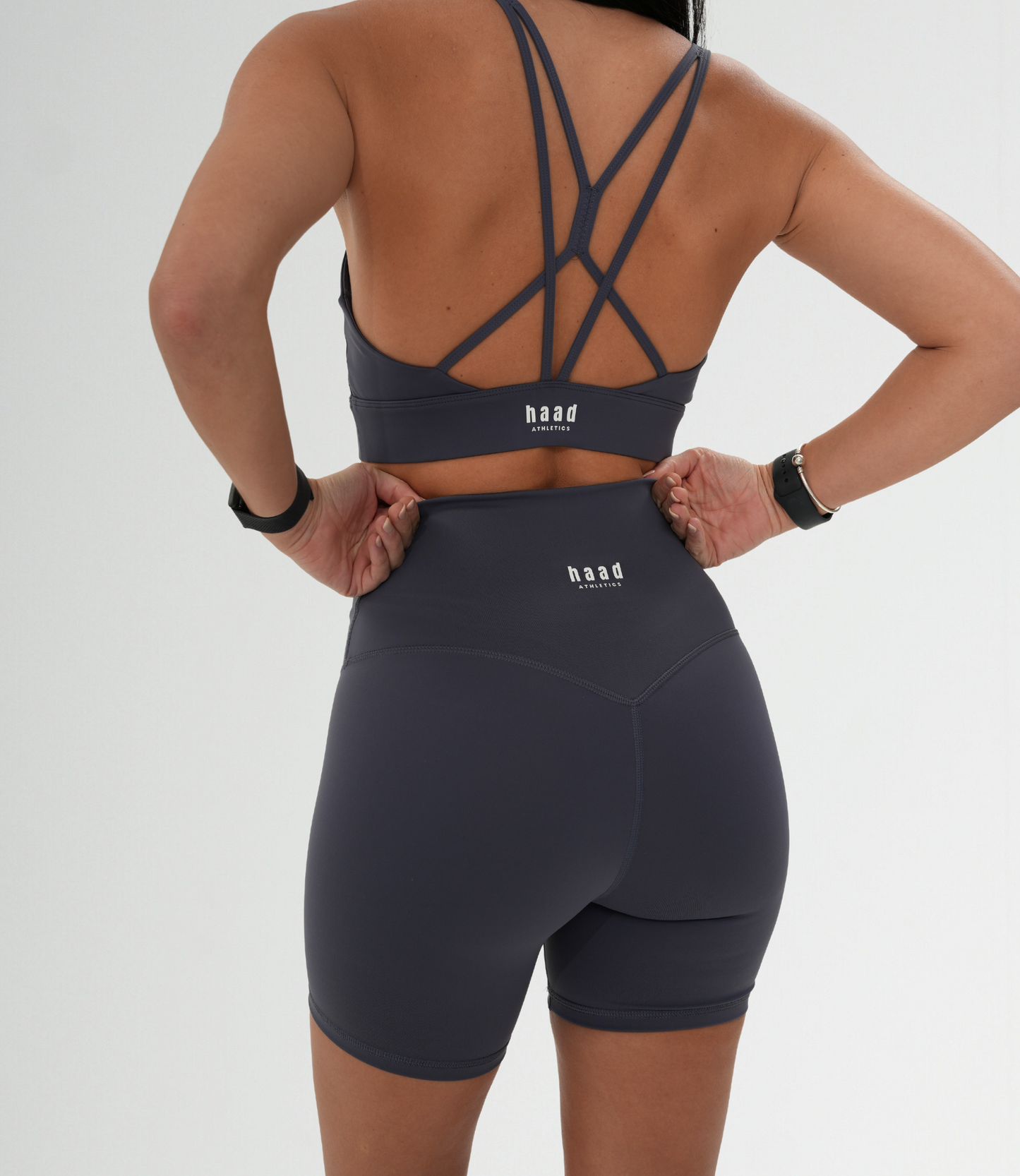 Empower Seamless Sports Bra & V Shorts, Storm