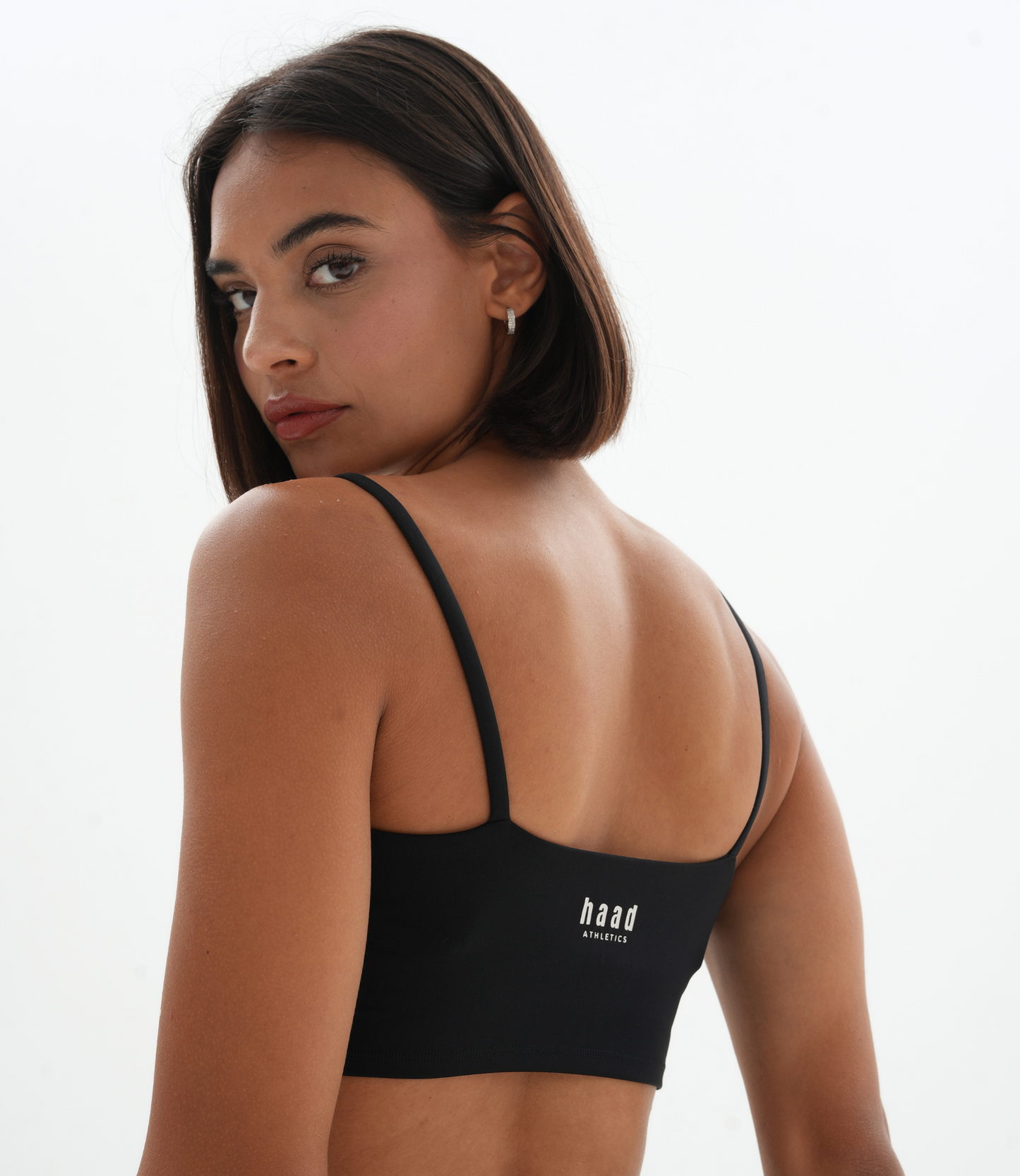 Essential Strappy Crop, Black