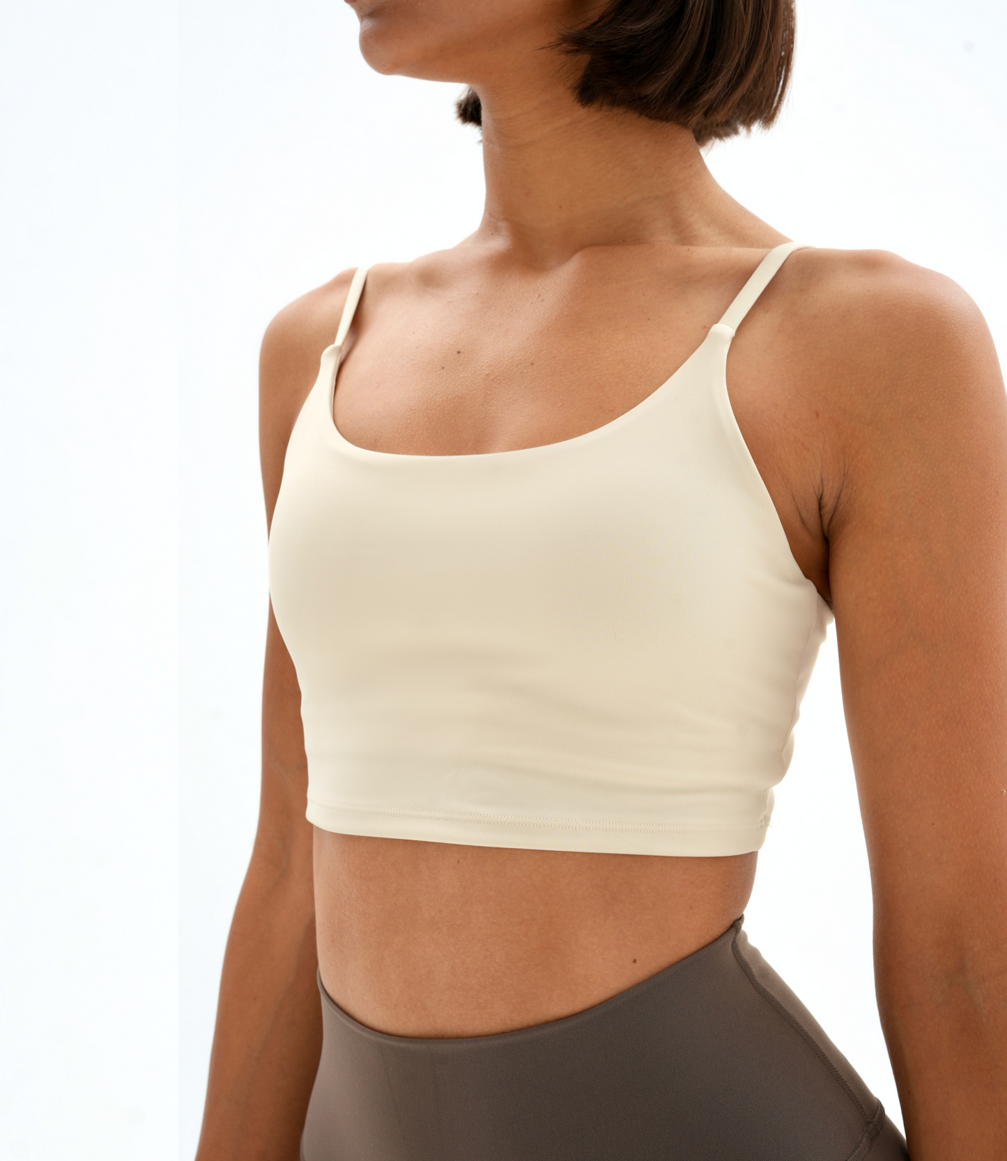 Essential Strappy Crop, Ivory