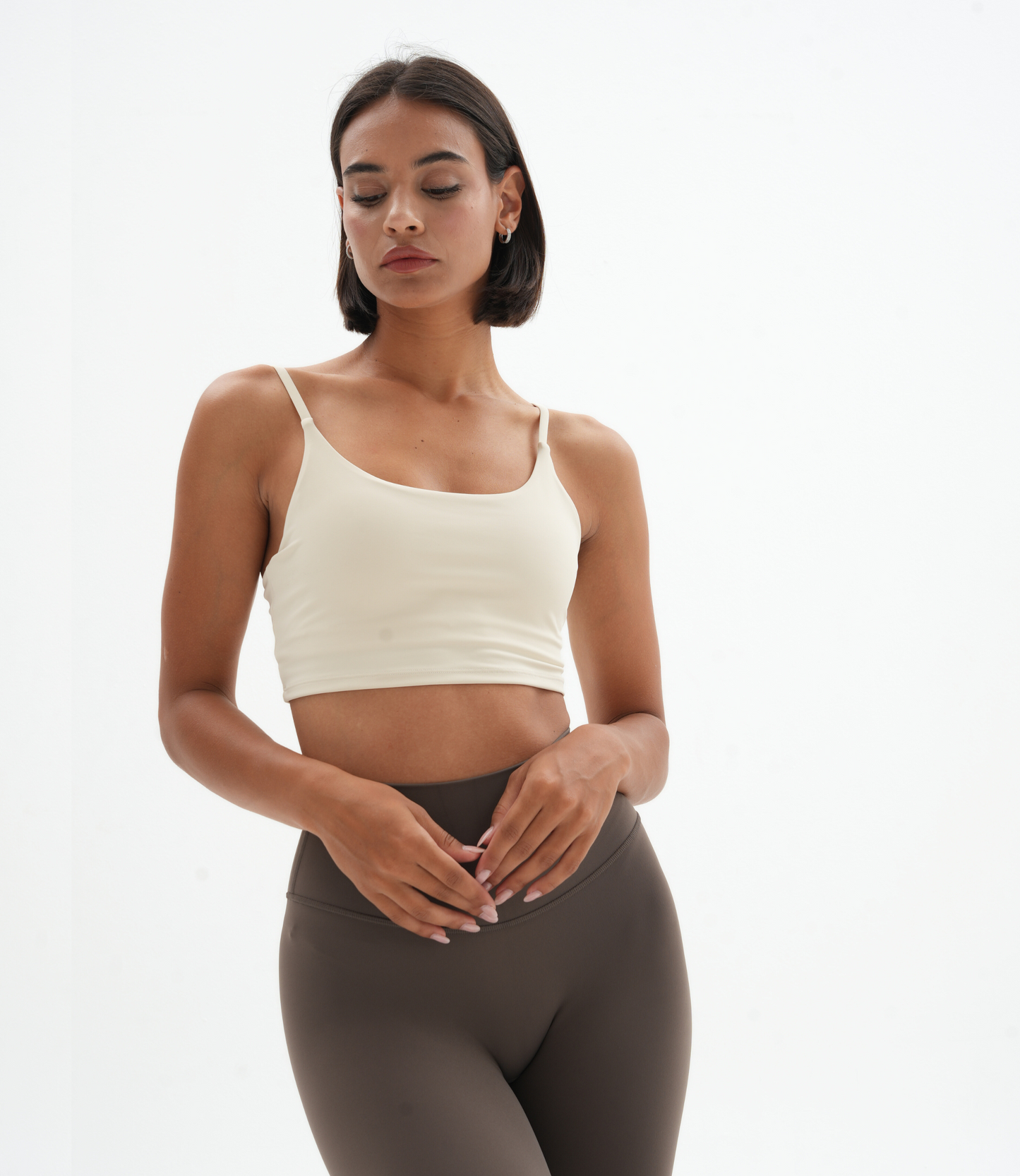 Essential Strappy Crop, Ivory